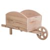 Carrito Macetero De Madera Marrón 48x19,1x22,4