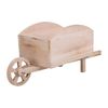 Carrito Macetero De Madera Marrón 48x19,1x22,4