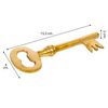 Abridor Llave De Metal Dorado 4x2x15,5