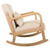 Sillon Balancin De Madera Tapizado