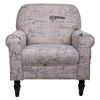 Sillon Tapizado Madera Beige