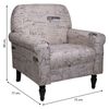 Sillon Tapizado Madera Beige