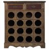 Mueble Botellero De Madera Marrón 63x31x69,5