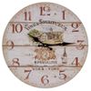 Reloj De Pared De Madera Marrón D34x2