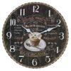 Reloj De Pared De Madera Negro D34x2