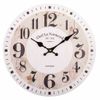 Reloj De Pared De Madera Marrón D34x2