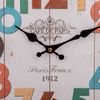 Reloj De Pared De Madera Blanco D34x2