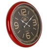 Reloj De Pared De Metal Rojo D62x5