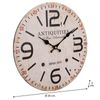 Reloj De Pared De Madera Blanco D34x2