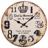 Reloj De Pared De Madera Marrón D34x2