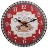 Reloj De Pared De Madera Rojo D34x2