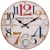 Reloj De Pared De Madera Blanco D34x2