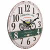 Reloj De Pared De Madera Blanco D34x2