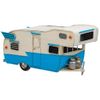 Caravana De Metal Azul 28x12.5x15