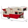 Caravana De Metal Roja 28x12.5x15