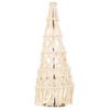 Árbol Decorativo De Algodón Trenzado Blanco D18x52