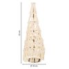 Árbol Decorativo De Algodón Trenzado Blanco D18x52