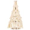 Árbol Decorativo De Algodón Trenzado Blanco D15.5x38