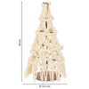 Árbol Decorativo De Algodón Trenzado Blanco D15.5x38