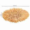 Figura Decoración De Pared De Fibra Natural Marrón D27x02