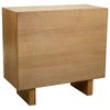 Comoda De Madera Y De Cuerda Trenzada Marrón 80x36x75