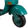 Barra Botellero Moto Vespa De Metal Y Madera Azul 185x66x115