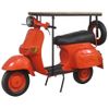 Barra Botellero Moto Vespa De Metal Y Madera Naranja 185x66x115