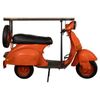 Barra Botellero Moto Vespa De Metal Y Madera Naranja 185x66x115