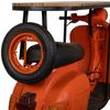 Barra Botellero Moto Vespa De Metal Y Madera Naranja 185x66x115