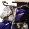 Barra Botellero Moto De Madera Y Metal Azul 235x45x98