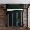 Funda Nórdica Con Botones 100% Algodón Slytherin Rayas / 180x220 Cm