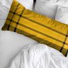 Funda De Almohada 100% Algodón Hufflepuff Cuadro / 48x125 Cm