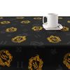 Mantel Resinado Antimanchas Hufflepuff Shield Black / 250x140 Cm