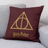 Funda De Cojín Deathly Hallows Burdeos A 50x50 Cm Harry Potter