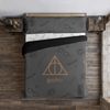 Funda Nórdica Harry Potter Microsatén Deathly Hallows / 180x220 Cm