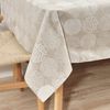 Mantel Antimanchas Jacquard Acacia 3115 Lino / 250x160 Cm