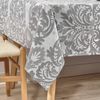 Mantel Antimanchas Jacquard Alamo 4033 Gris Perla / 160x160 Cm