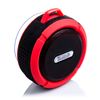 Altavoz Bluetooth Dam Circular Resistente Al Agua Con Ventosa C6 8x4x9 Cm. Color: Rojo