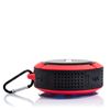 Altavoz Bluetooth Dam Circular Resistente Al Agua Con Ventosa C6 8x4x9 Cm. Color: Rojo