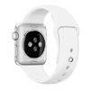 Correa De Silicona Dam Compatible Con Apple Watch De: 38/40/41mm Talla S/m 20x2x0,2 Cm. Color: Blanco