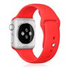 Correa De Silicona Dam Compatible Con Apple Watch De: 42/44/45/49mm Talla S/m 21x2x0,2 Cm. Color: Rojo