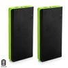 2x Powerbank  Dam 20.000mah Con 4 Usb - Verde 7x2x15 Cm. Color: Verde