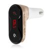 Manos Libres Bluetooth Dam  Carc8 Para Coche Con Transmisor Fm 7x9x3 Cm. Color: Oro