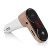 Manos Libres Bluetooth Dam  Carc8 Para Coche Con Transmisor Fm 7x9x3 Cm. Color: Oro