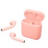 Auriculares Dam D120 Tws Bluetooth 5.0 Táctiles Con Base De Carga Y Sincronización Automática Con Ventana Emergente 4x2x5 Cm. Color: Rosa Claro