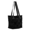 Bolso Shopper Firenze Artegiani  Agnone Mujer. Piel Auténtica Acabado Gamuza. Fabricado En Italia 38x14x24 Cm. Color: Negro