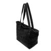 Bolso Shopper Firenze Artegiani  Agnone Mujer. Piel Auténtica Acabado Gamuza. Fabricado En Italia 38x14x24 Cm. Color: Negro