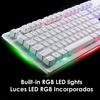 Pack Gaming G20 De Teclado Y Ratón Con Luces Rgb, Ratón 1600dpi