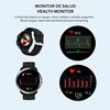 Smartwatch Dam M18 Plus. Pulsera De Cuero Y Silicona. Con Termómetro Corporal, Frecuencia Respiratoria, Tensión Y O2 En Sangre. Modo Multideportivo. 4,6x1,1x4,6 Cm. Color: Negro