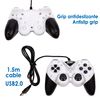 Mando Gaming Usb Para Pc, Con Cable, 12 Botones, Joysticks Analógicos